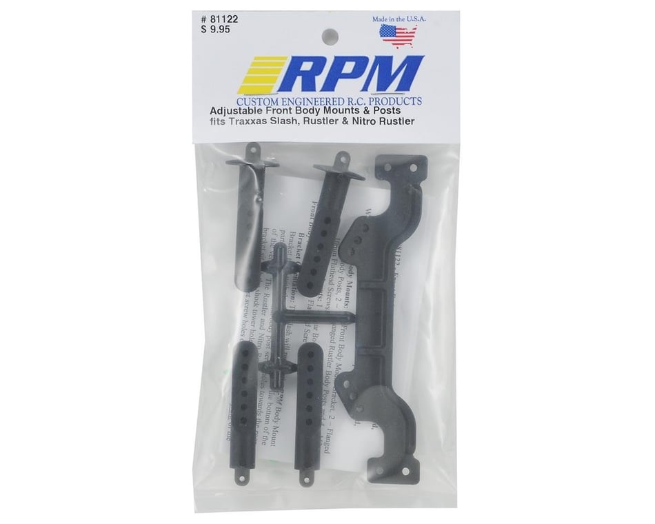 RPM Adjustable Front Body Mounts Slash 2wd Rustler Rpm81122 for sale online
