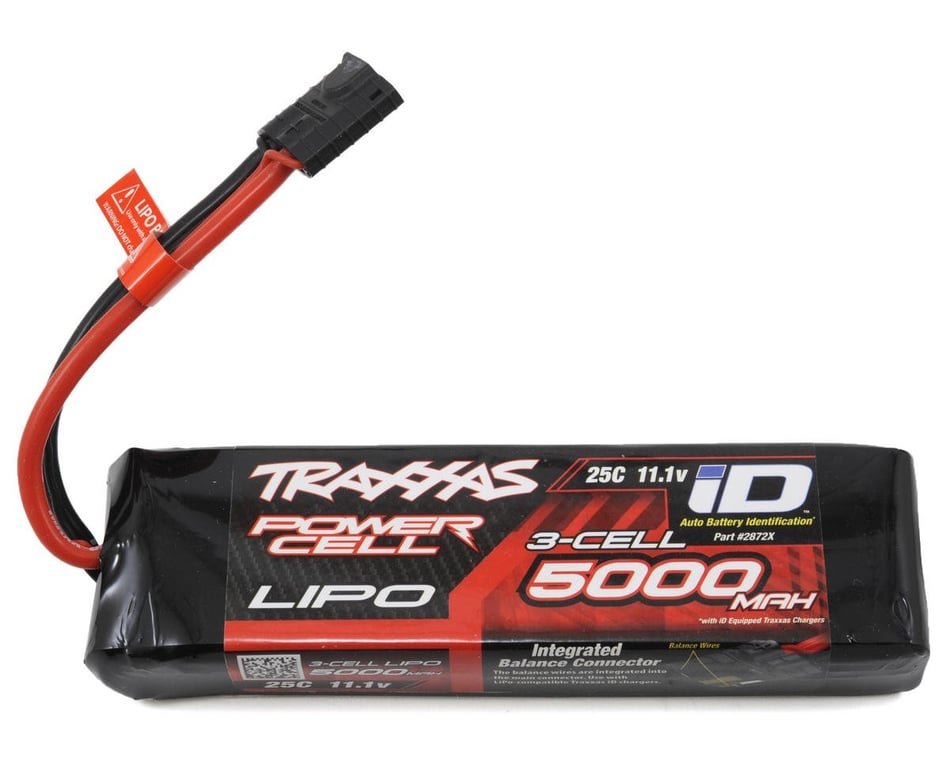 Traxxas 3S Power Cell 25C LiPo Battery w/iD Traxxas Connector (11.1V/5000mAh)