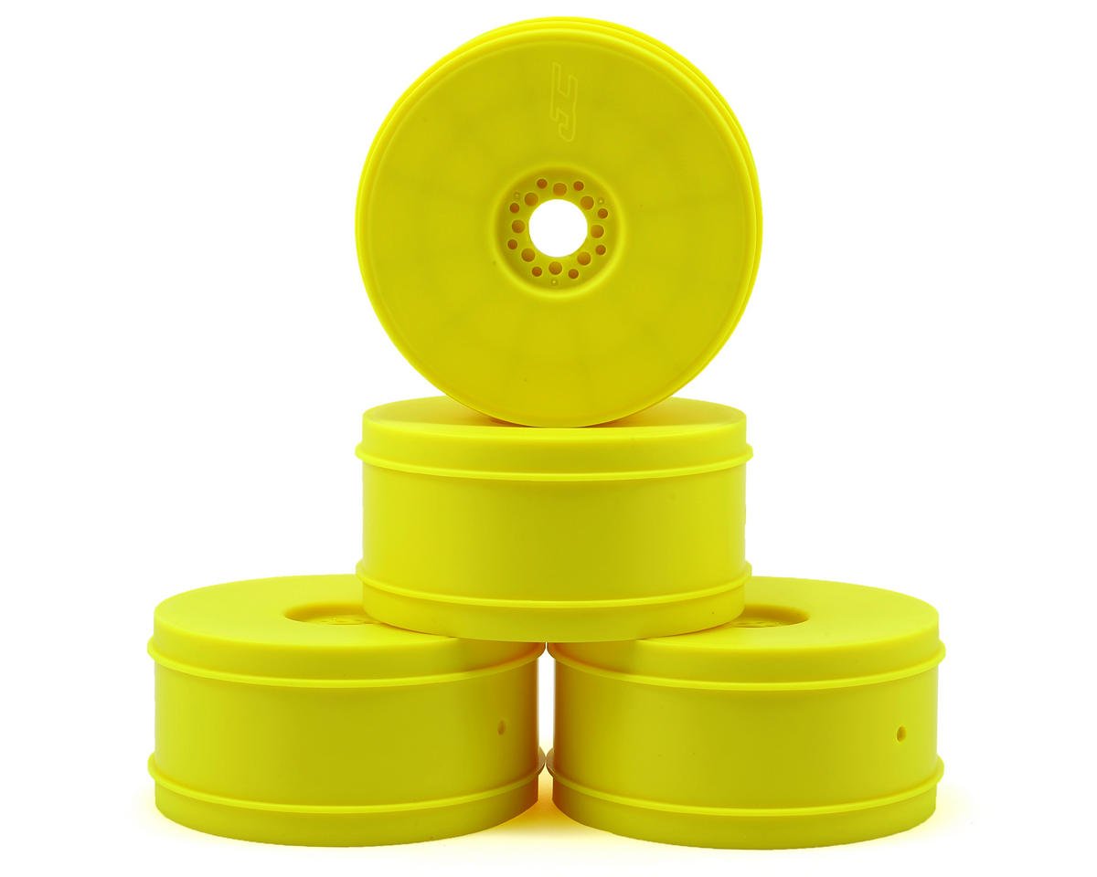 JConcepts 83mm Bullet 8th Scale Buggy Wheel Yellow 3357Y