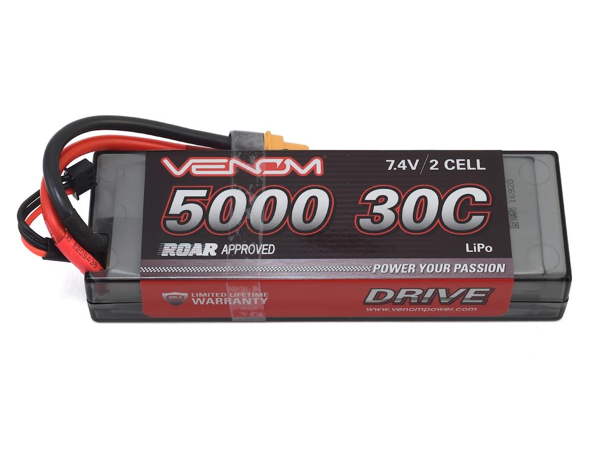 Venom Power 2S 30C Hard Case LiPo Battery with UNI 2.0 Connector 7.4V 5000mAh VNR15149