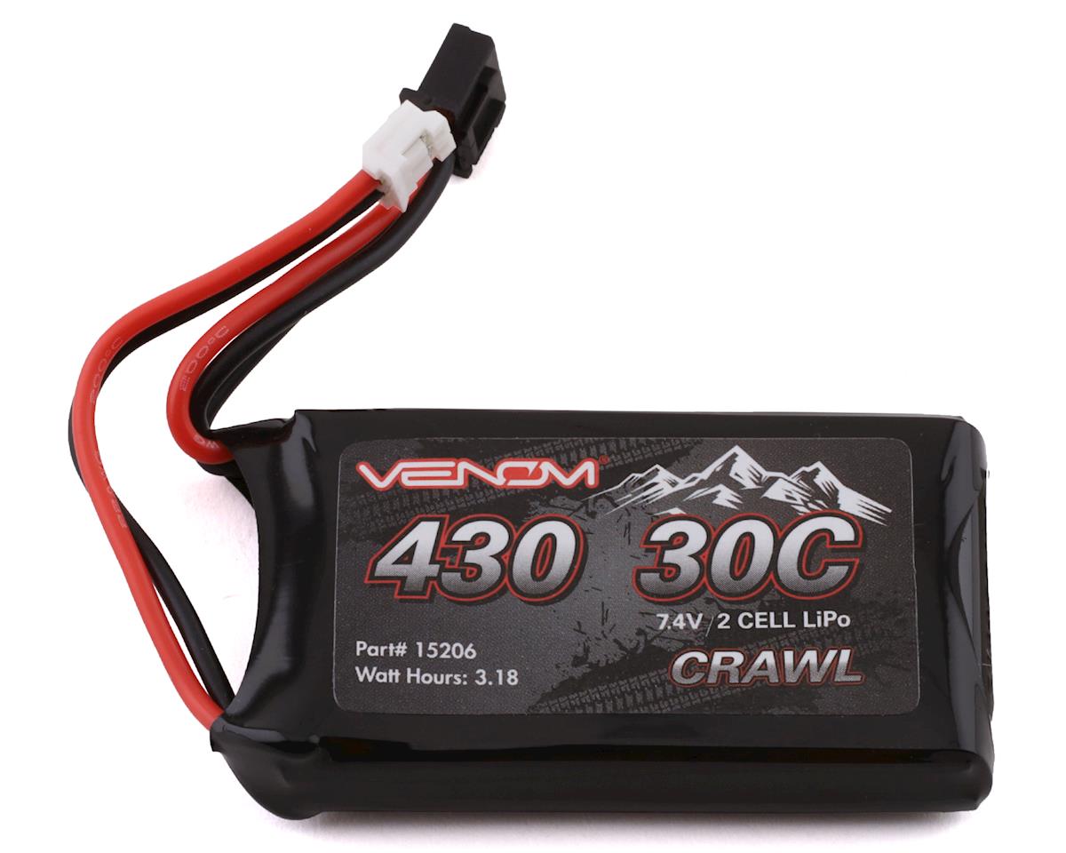 Venom Power Axial SCX24 2S 30C LiPo Battery 7.4V/430mAh VNR15206